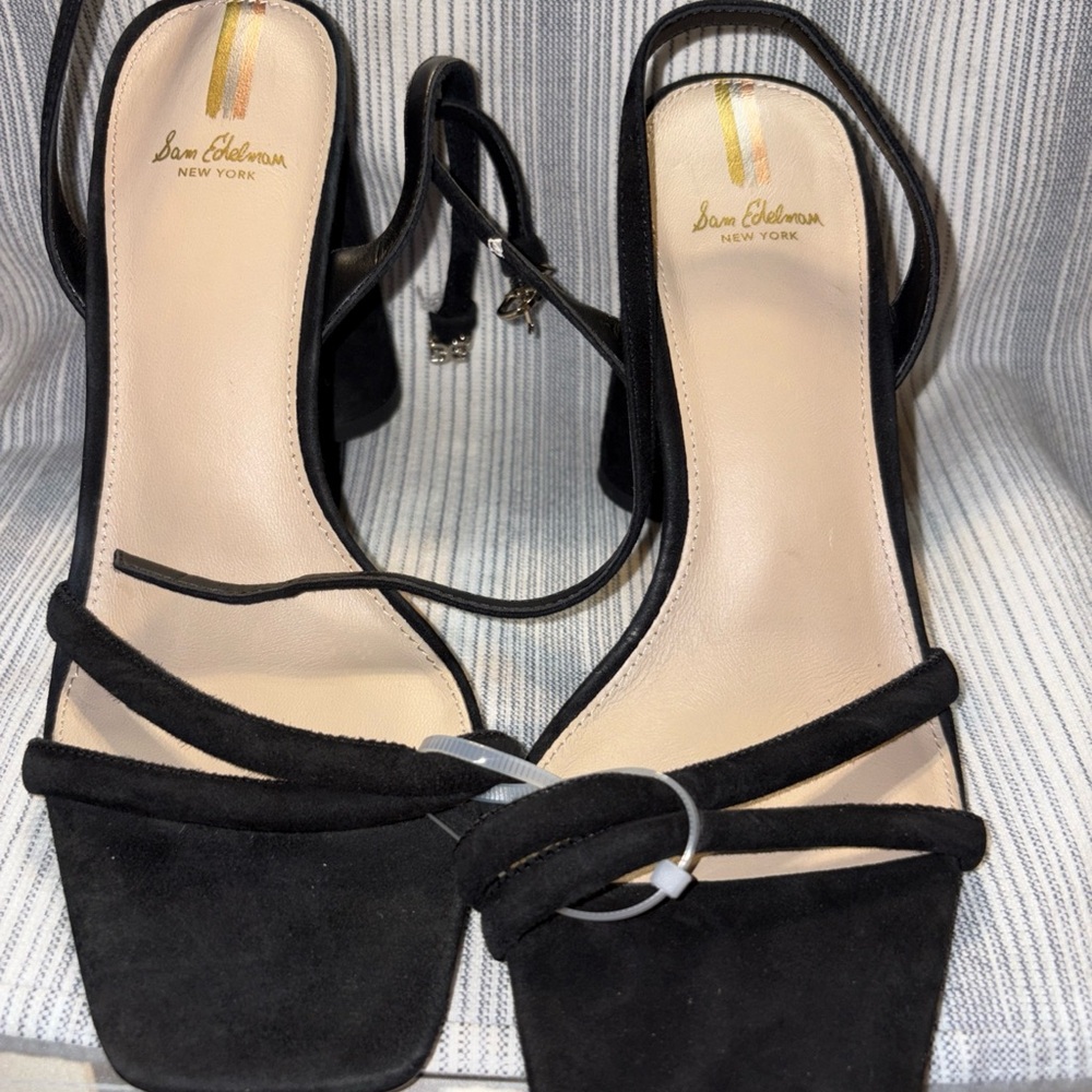 Sam Edelman Black Strappy Heels